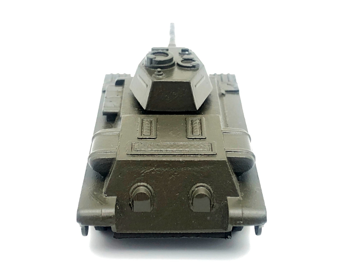 Vintage Soviet Diecast Metal T-34 Medium Tank Toy Model USSR 1:72 | Tula Cartridge Works TPZ