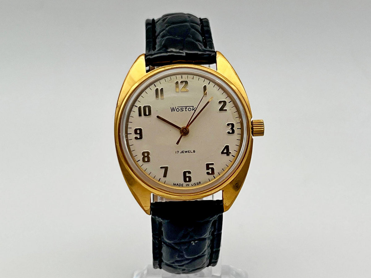 Vintage WOSTOK 2409 AU 5 Gilt Soviet Mechanical Wristwatch | Vostok USSR Watch