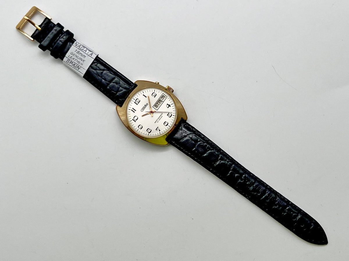 Vintage SLAVA 2427 AU 5 Self-Winding Soviet Mechanical Watch | Gilding  Wristwatch USSR Watch