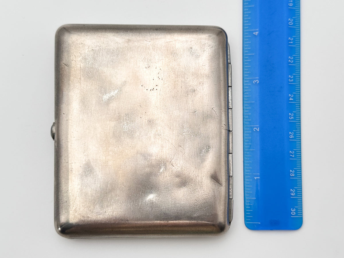 Cigarette Case Lenin Library Vintage Soviet | MMP Metallodetal Melchior Tobacciana USSR