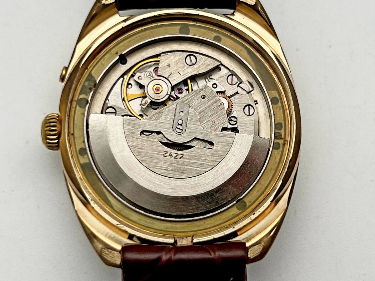 Vintage SLAVA 2427 AU 5 Self-Winding Soviet Mechanical Watch | Gilding  Wristwatch USSR Watch