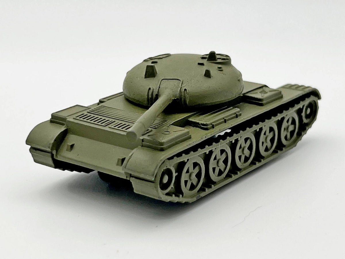 Vintage Soviet Diecast Metal T-54 / T-55 Medium Tank Toy Model USSR 1:72 | Tula Cartridge Works TPZ