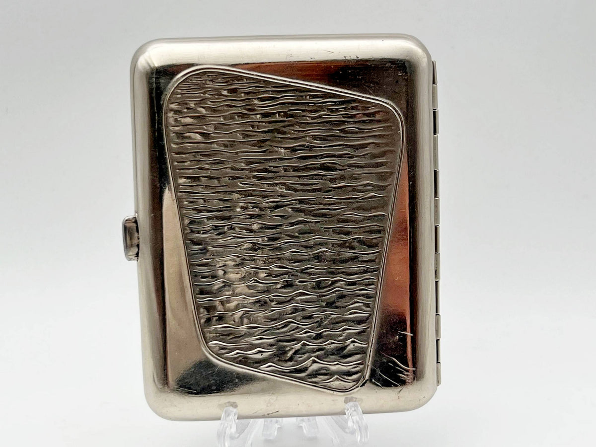 Vintage Seagull Flying Over Sea Cigarette Case | Lenemalier Pocket Box Soviet Tobacciana USSR