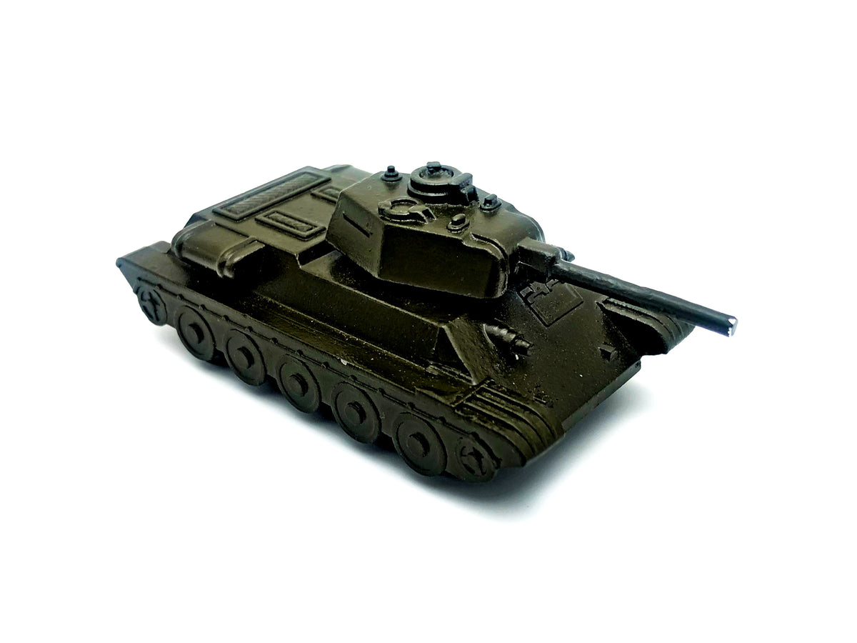 Vintage Soviet Diecast Metal T-34 Medium Tank Toy Model USSR 1:72 | Tula Cartridge Works TPZ