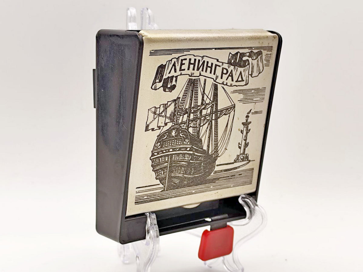 Cigarette Case Leningrad Vintage Soviet | Ship Rostral Column Tobacciana USSR