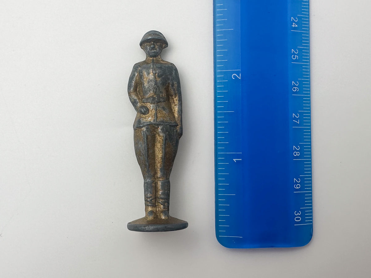 Vintage Soviet Metal Toy Soldiers "Stolbiki" Parade Lot | USSR Cast Figures Set of 15