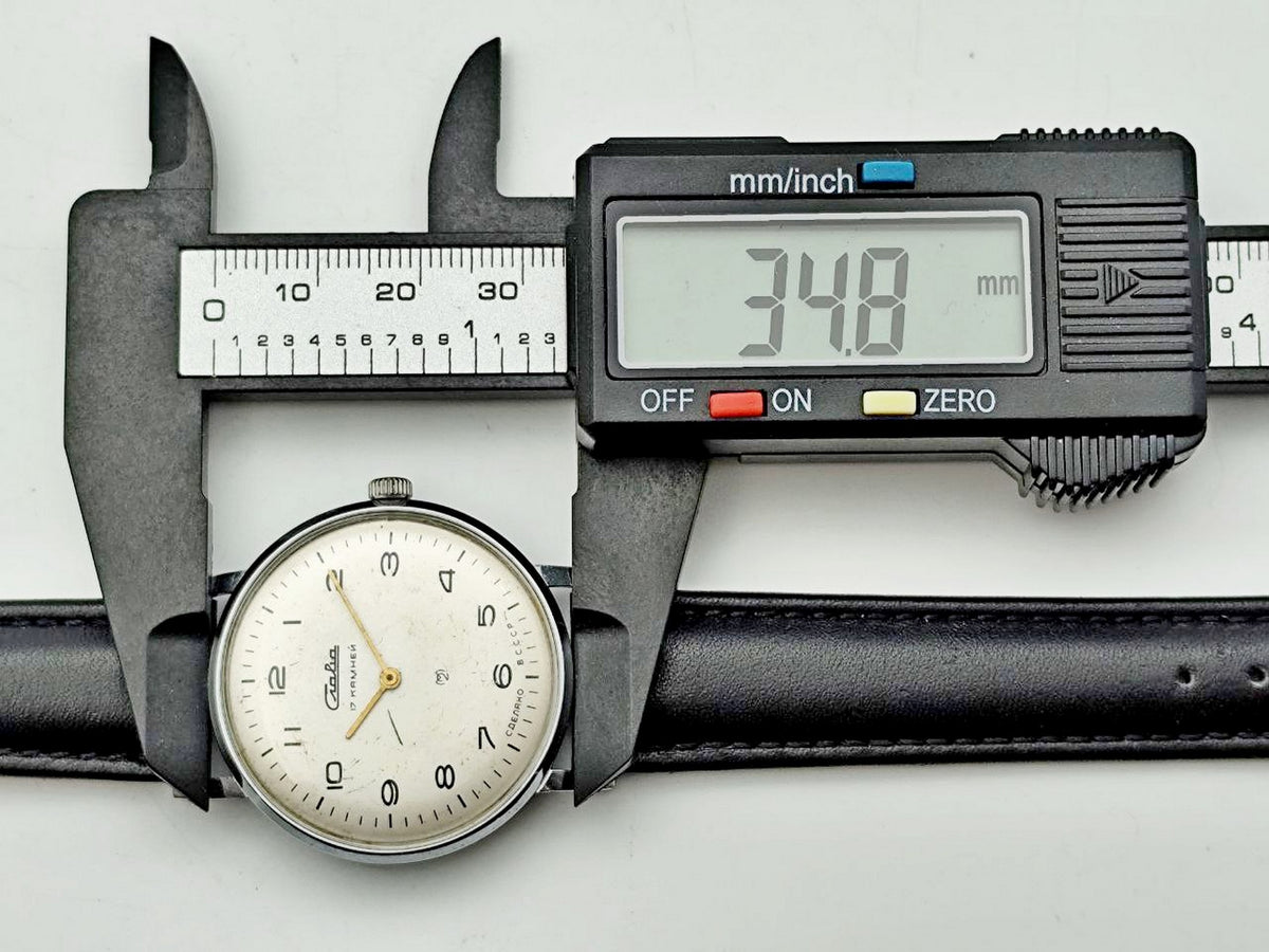 Vintage SLAVA 1600 Ultraslim Soviet Mechanical Wristwatch | Rare Men's Dress Watch 17 Jewels USSR