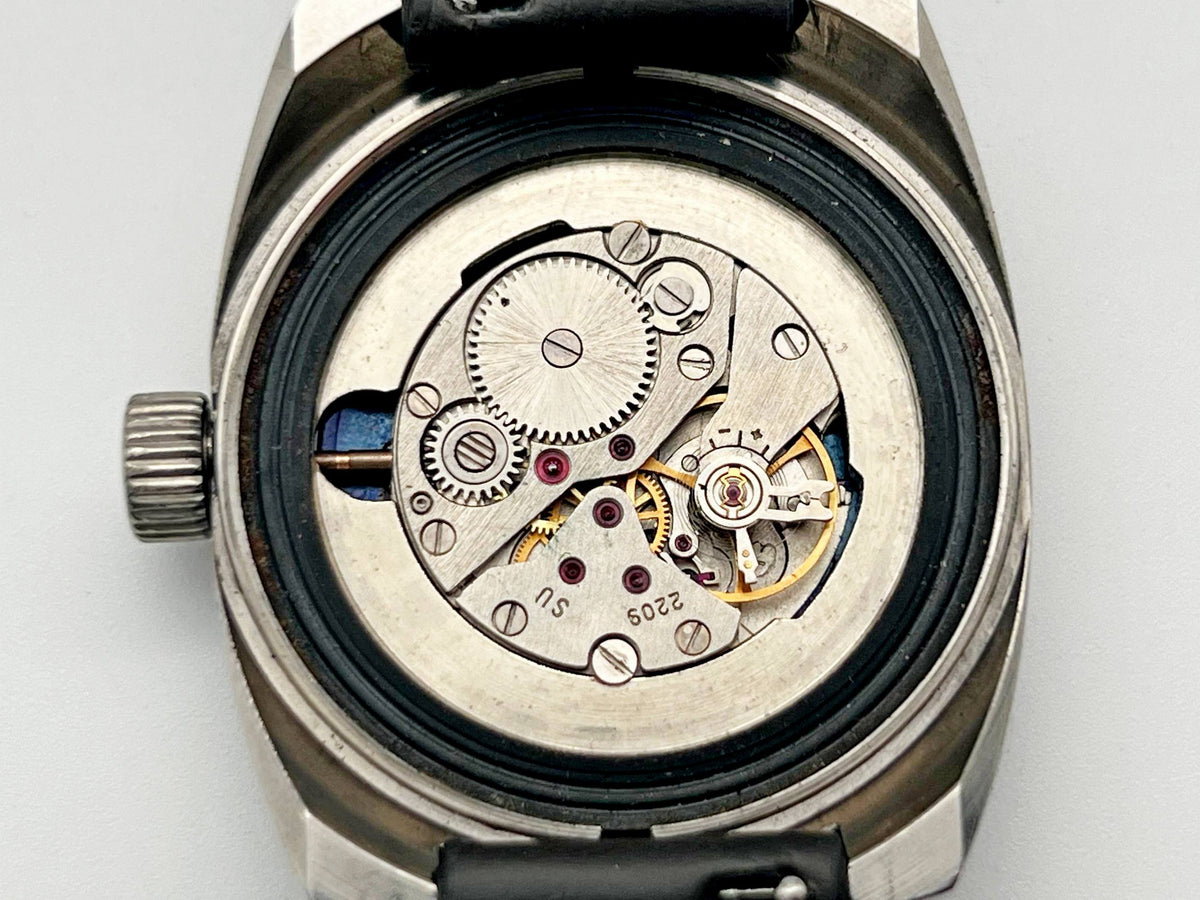 Vintage VOSTOK WOSTOK Amphibian Barrel 2209 Antimagnetic Soviet Mechanical Watch | USSR Diver Blue Dial 18 Jewels 200m Men's Wristwatch