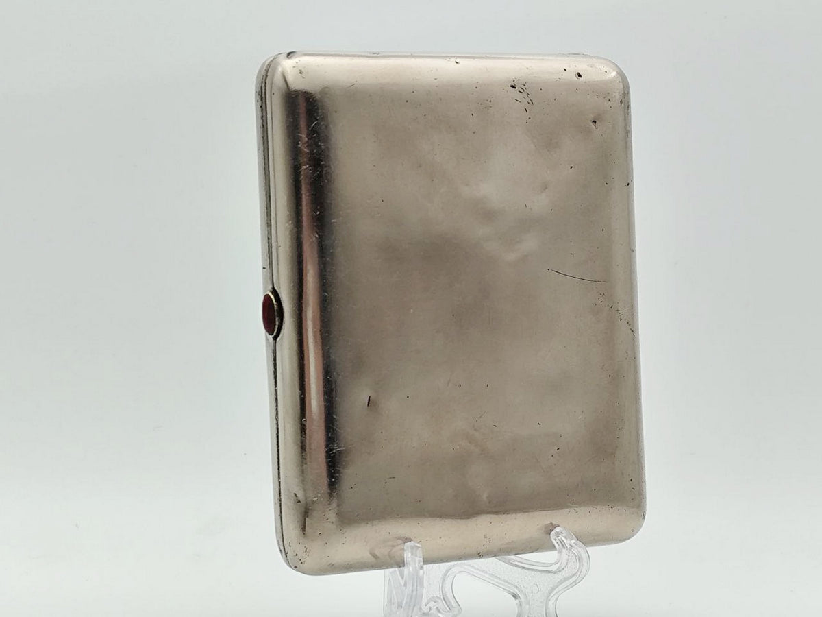 Vintage Moscow City Council Building Cigarette Case | Metallodetal Plant Pocket Box Soviet Tobacciana USSR