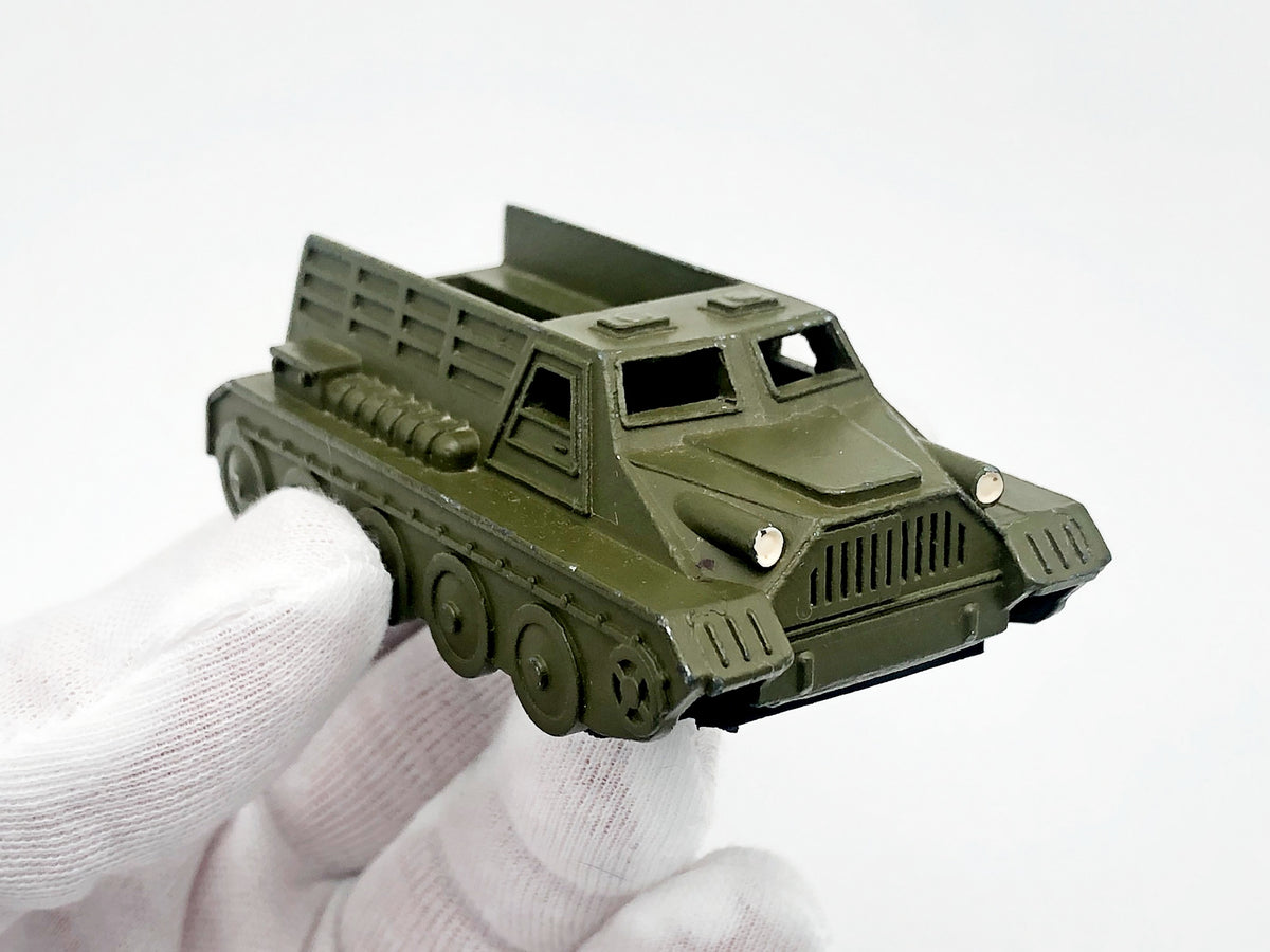 Vintage Soviet Diecast Military Tracked All-Terrain Vehicle GT-S Toy USSR 1980s | Tula Cartridge Works TPZ