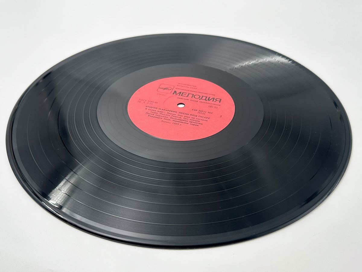 Andrei Makarevich - Songs to the Guitar (Песни под гитару) (LP, Vinyl, 1989) Melodiya USSR
