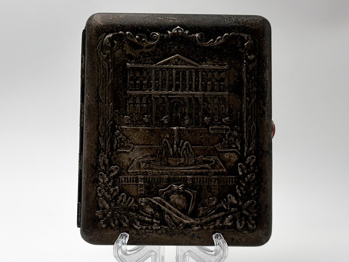 Cigarette Case Bolshoi Theater Vintage Soviet | Moscow Fountain Metallodetal Melchior Tobacciana USSR