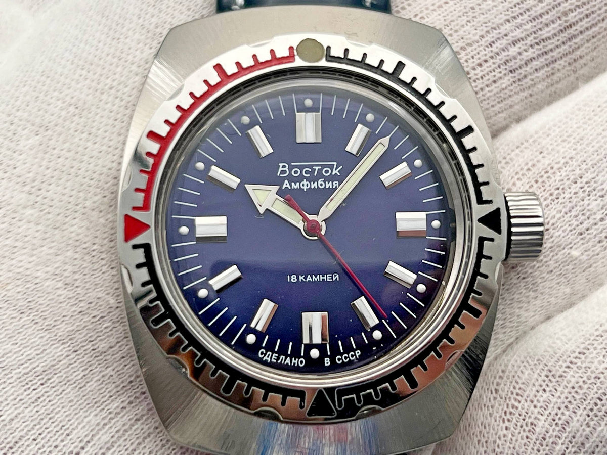 Vintage WOSTOK 2209 Barrel Amphibian Soviet Mechanical Watch | Vostok USSR Watch