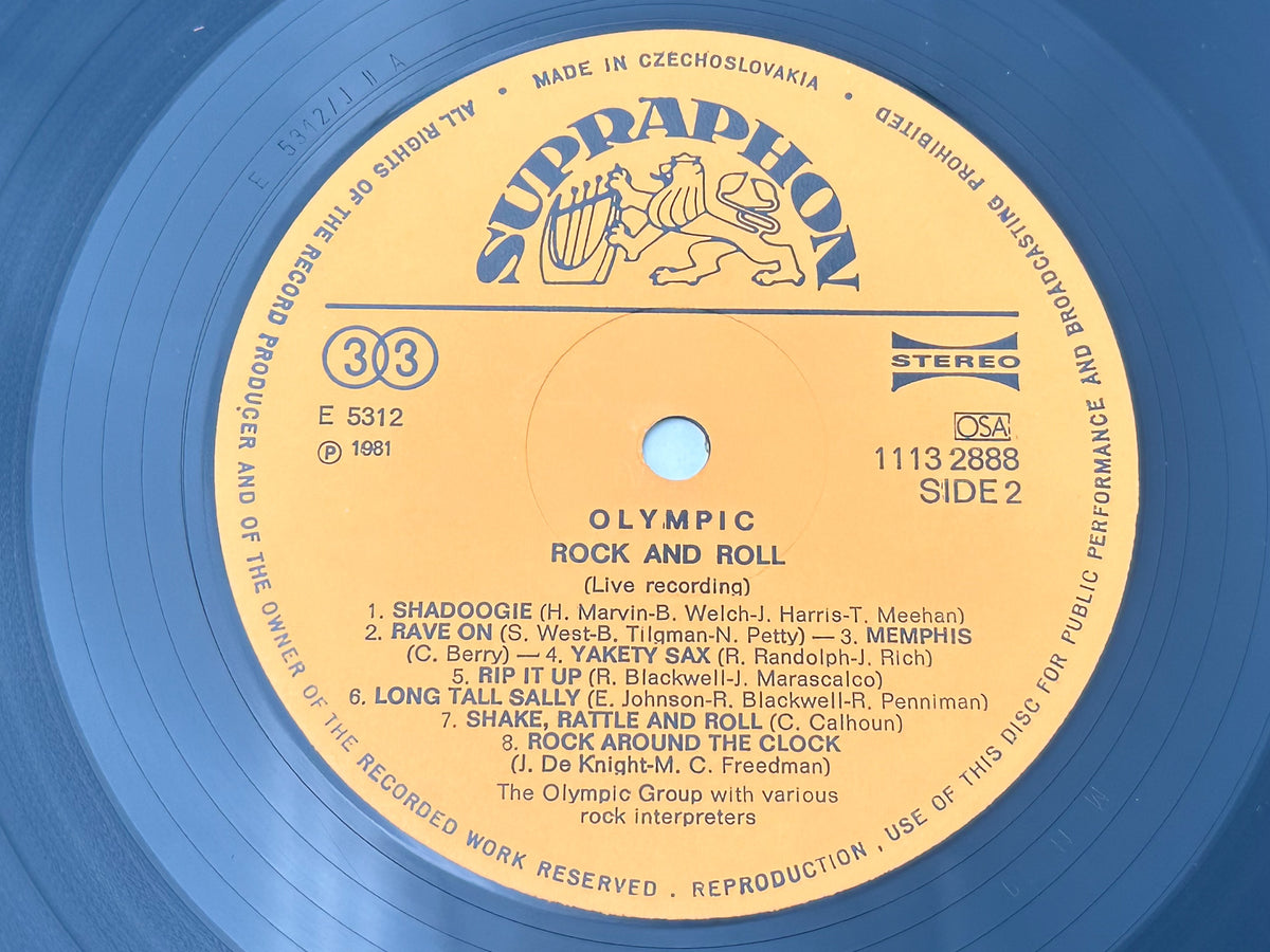Olympic - Rock and Roll (LP, Vinyl, 1981) Supraphon Pressing Czechoslovakia