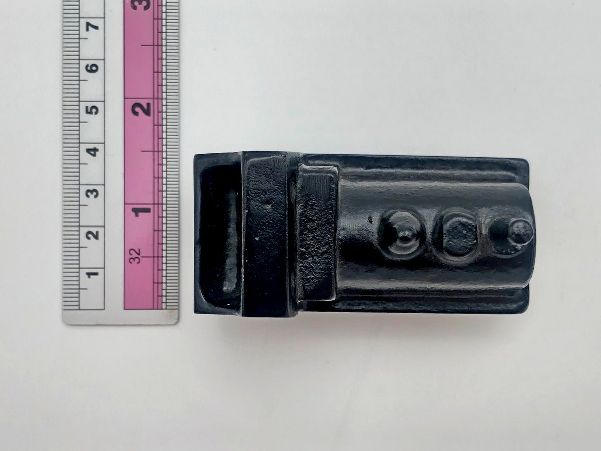 Vintage Cast Iron Black Steam Locomotive Train Paperweight Toy Model | Antique "1027" Miniature Engine