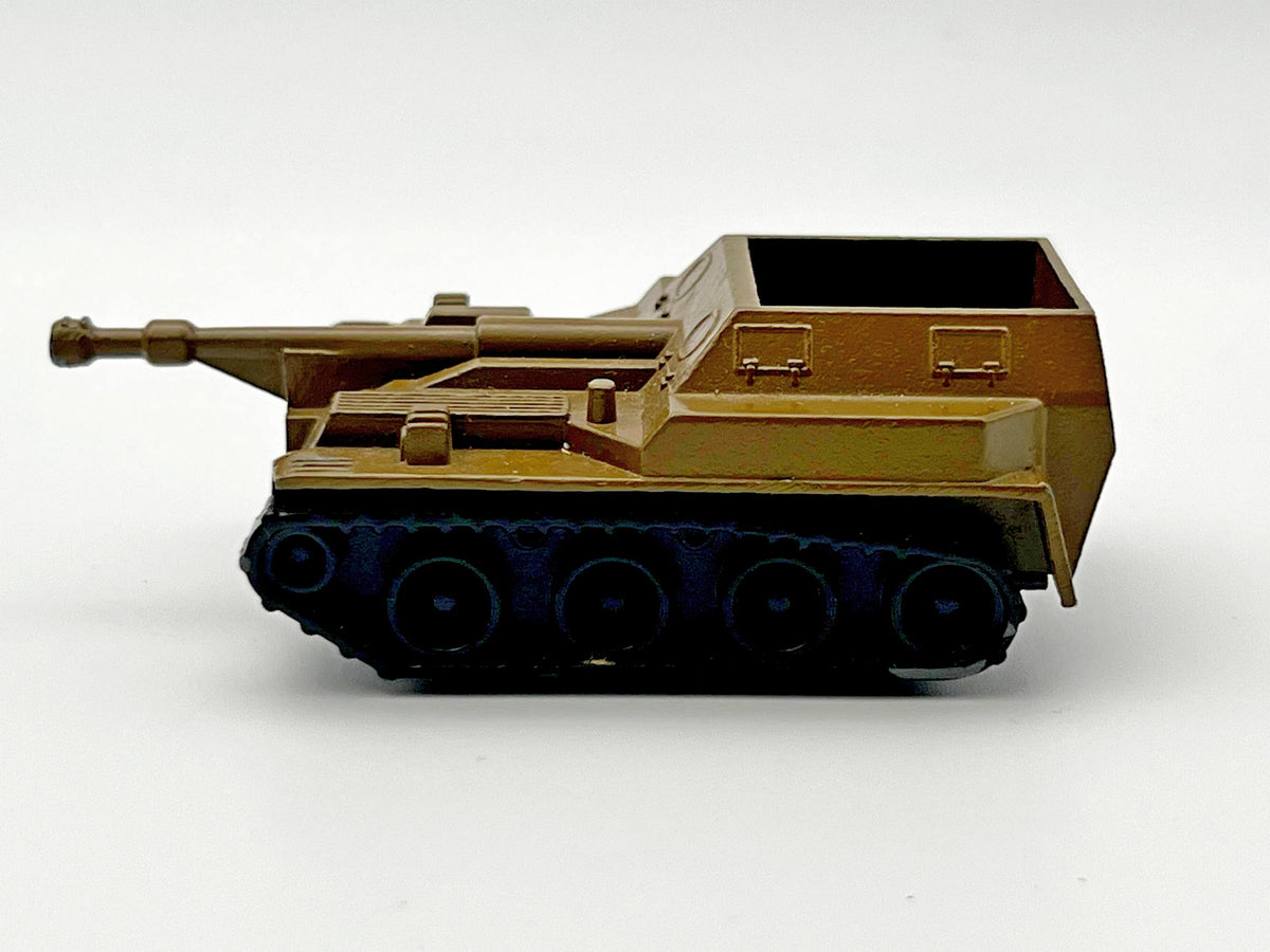 Vintage Soviet SPG Artillery Tank Toy | USSR Diecast Military Collectible