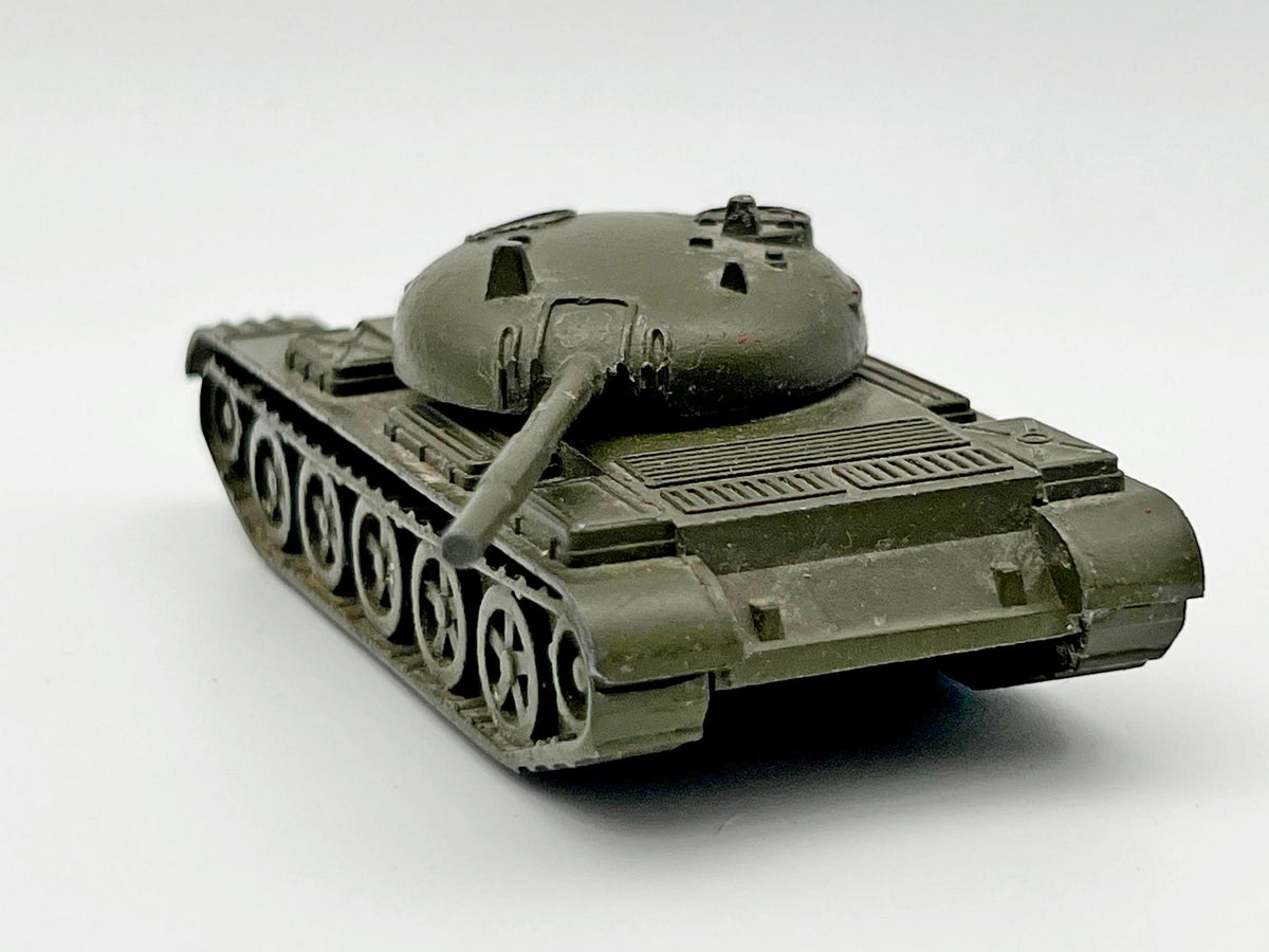 Vintage Soviet Diecast Metal T-54 / T-55 Medium Tank Toy Model USSR 1:72 | Tula Cartridge Works TPZ