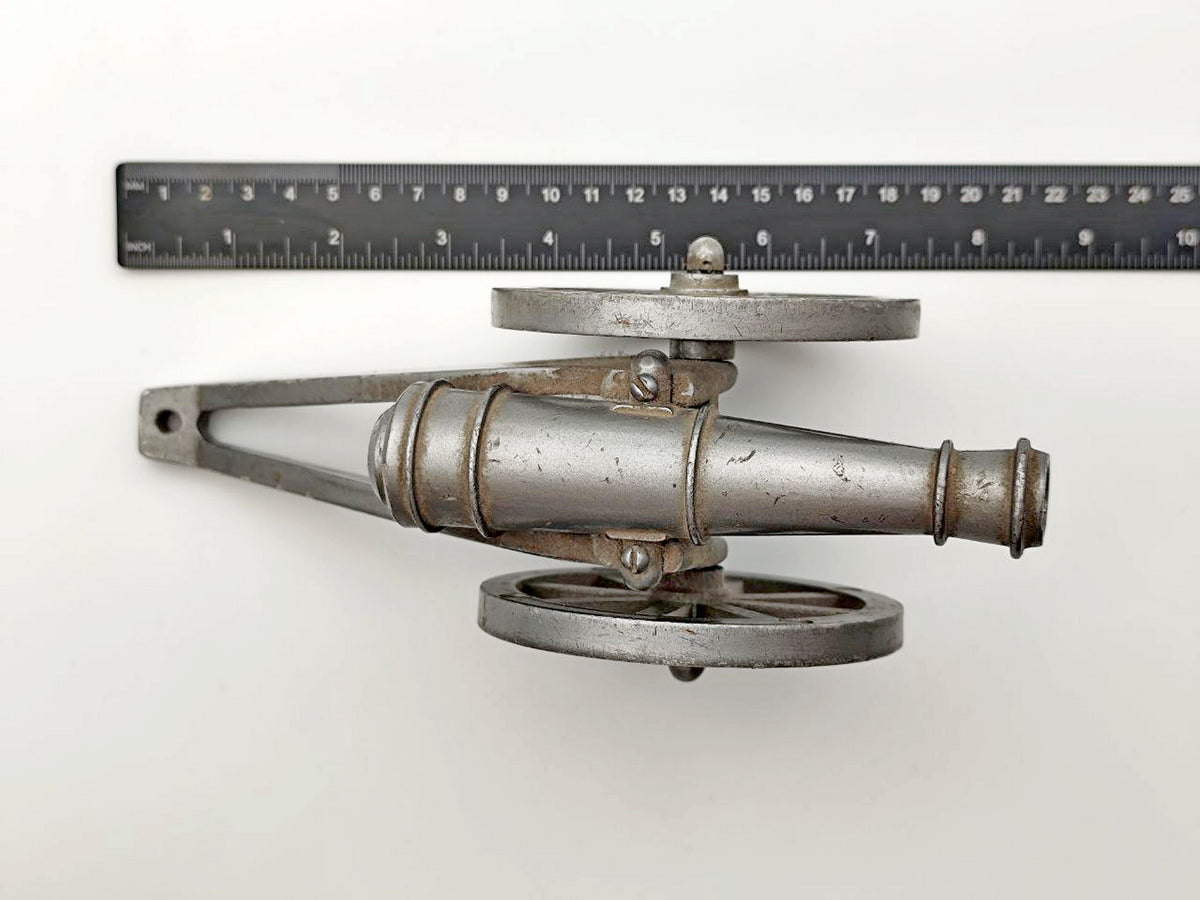 Vintage Soviet Antique Style Artillery Cannon Toy | USSR Metal Field Gun Souvenir