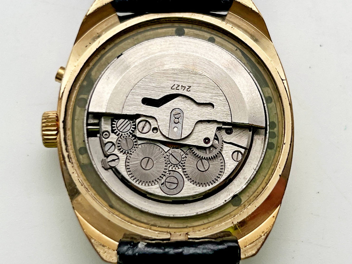 Vintage SLAVA 2427 AU 5 Self-Winding Soviet Mechanical Watch | Gilding  Wristwatch USSR Watch