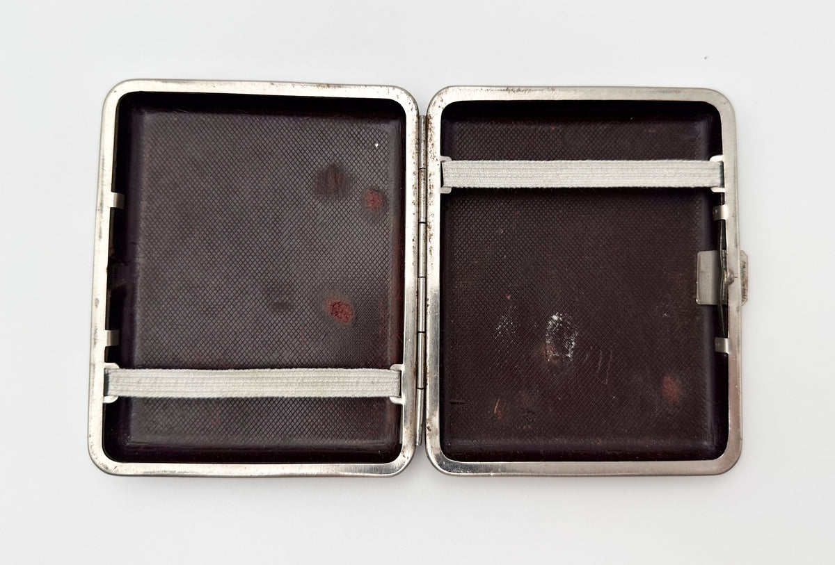 Vintage Bohdan Khmelnitsky Textolite Cigarette Case | Ukrainian Cossack Leader Pocket Box Tobacciana USSR
