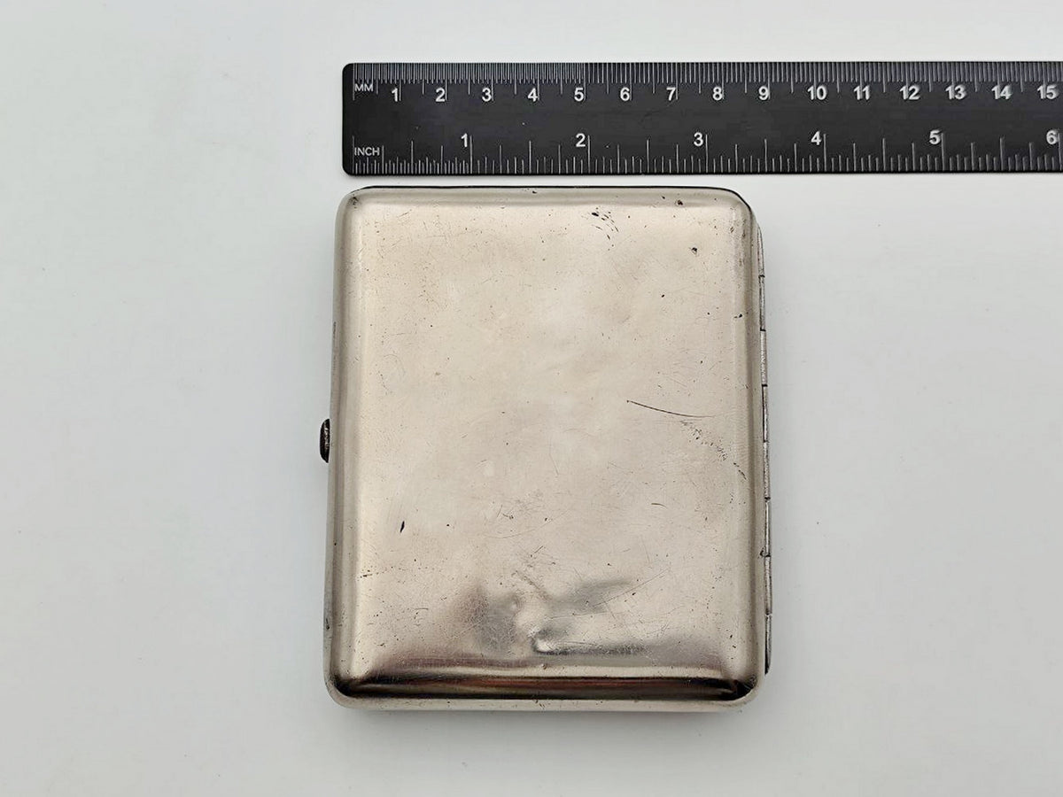 Vintage Moscow City Council Building Cigarette Case | Metallodetal Plant Pocket Box Soviet Tobacciana USSR