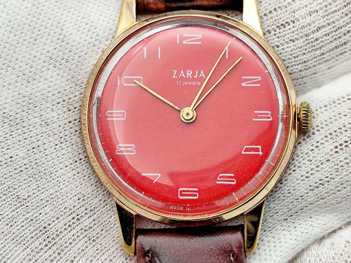 Vintage Zarya AU Soviet Mechanical Watch | Gilding Wristwatch USSR Watch