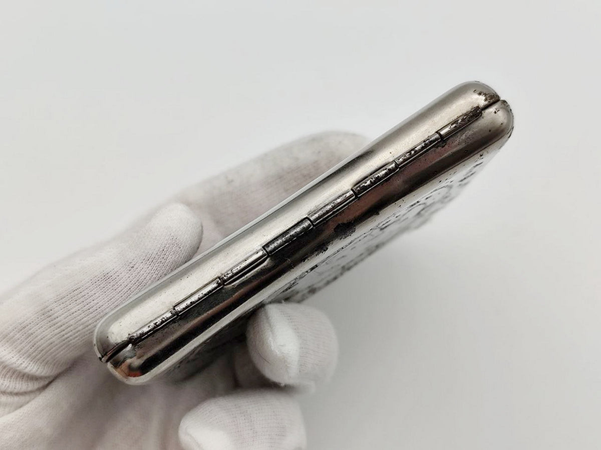 Vintage Artistic Gymnastics Cigarette Case | Retro Sports Pocket Box Soviet Tobacciana USSR