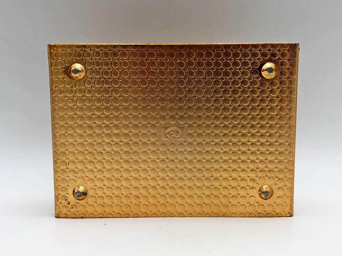 Vintage Cigarette Case Moscow State University |  Wood Aluminum Trinket Box Soviet Tobacciana USSR