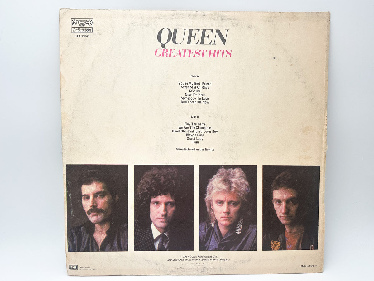 Queen - Greatest Hits (LP, Vinyl, 1986) Balkanton Bulgarian Pressing