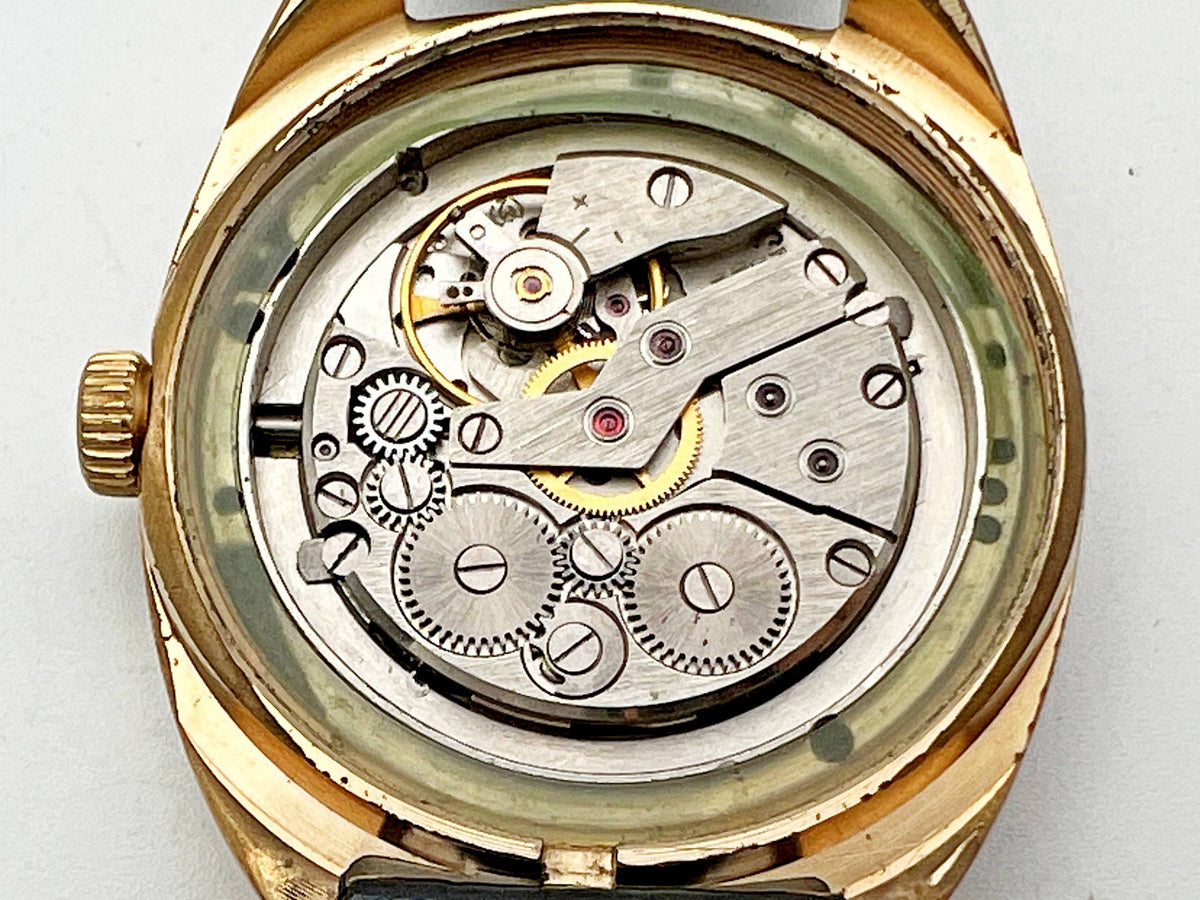 Vintage SLAVA 2428 AU 5 Soviet Mechanical Watch | Gilding  Wristwatch USSR Watch