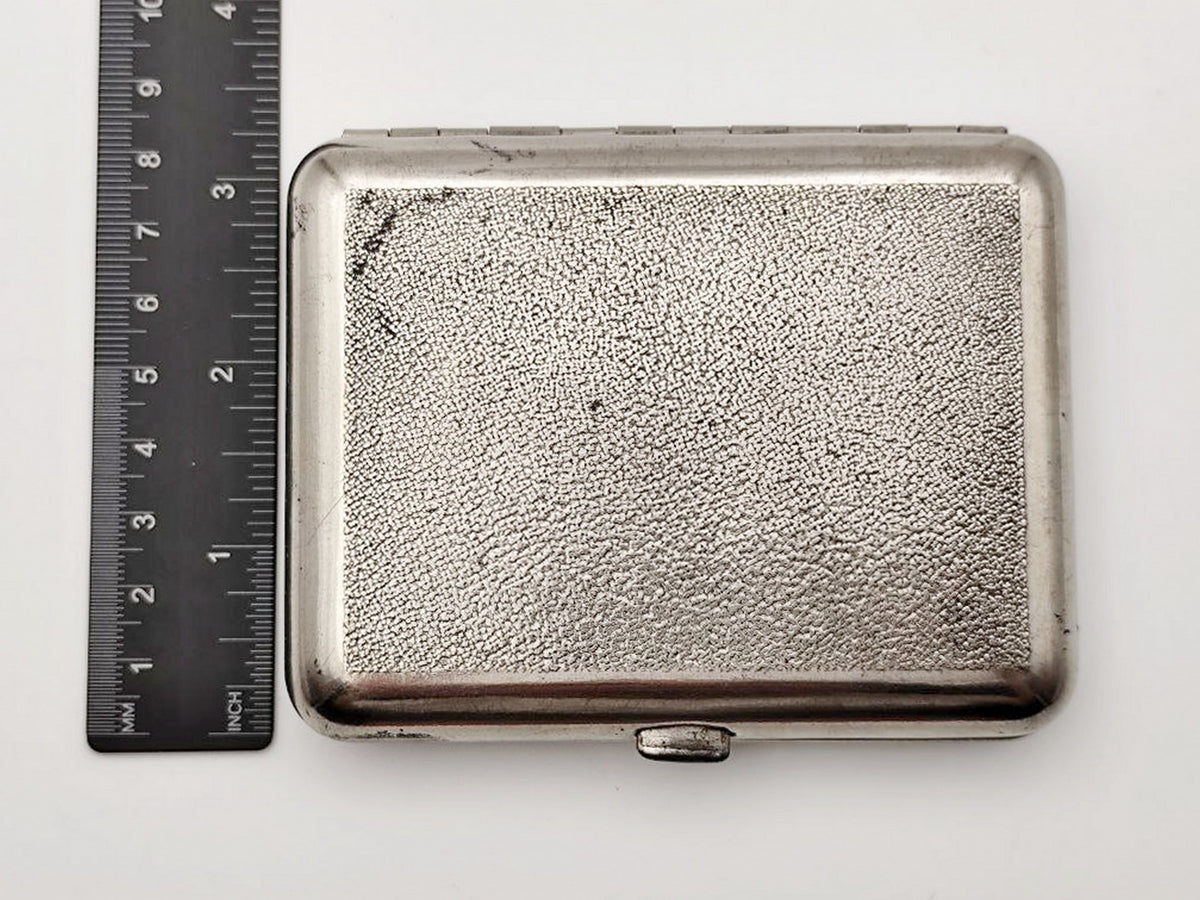 Vintage Football Stadium Cigarette Case | Lenemalier Pocket Box Soviet Tobacciana USSR