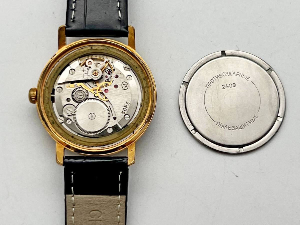 Vintage WOSTOK 2409 AU 20 Gilt Soviet Mechanical Wristwatch | Vostok USSR Watch