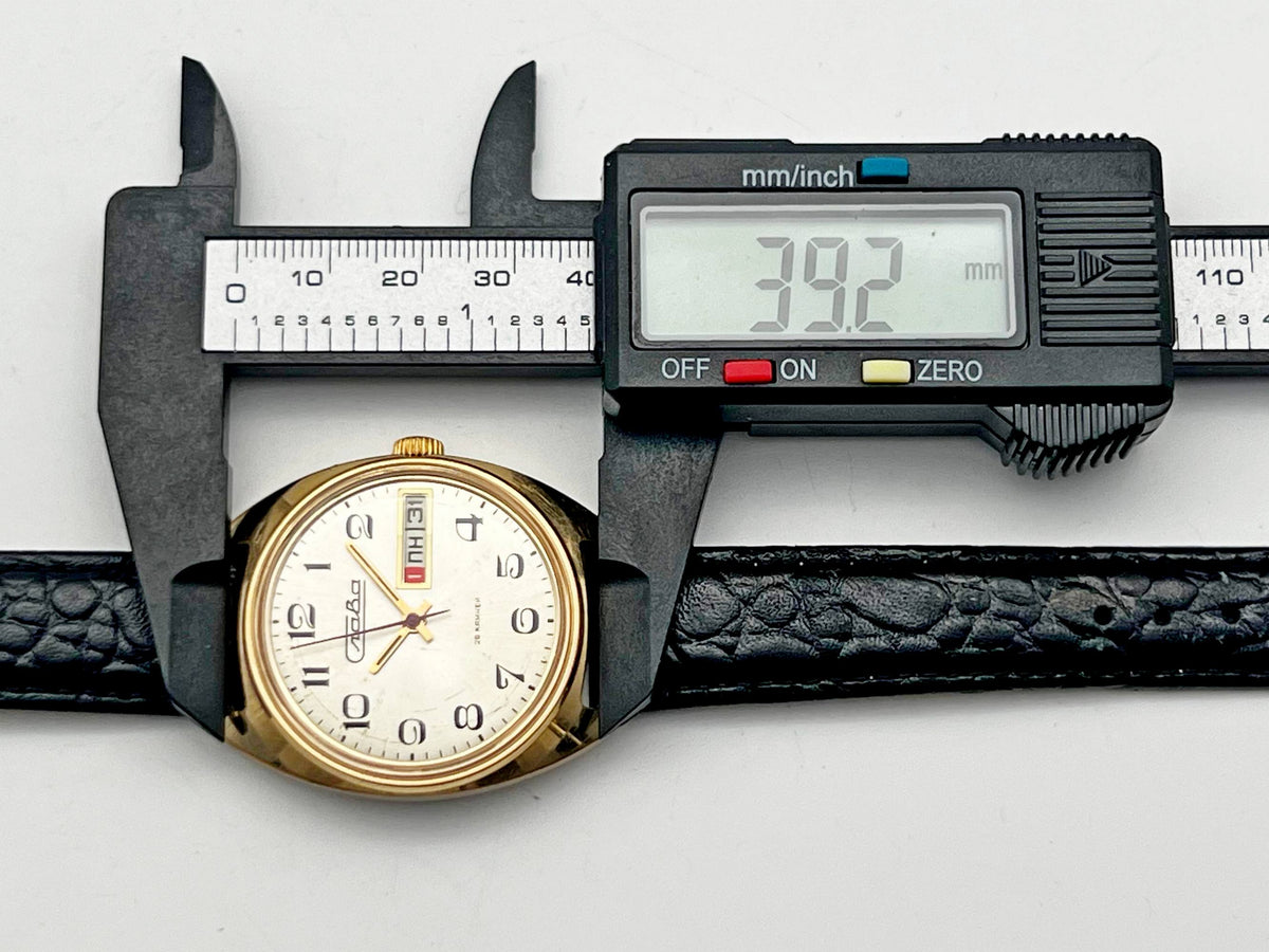 Vintage SLAVA 2428 AU 5 Soviet Mechanical Watch | Gilding  Wristwatch USSR Watch