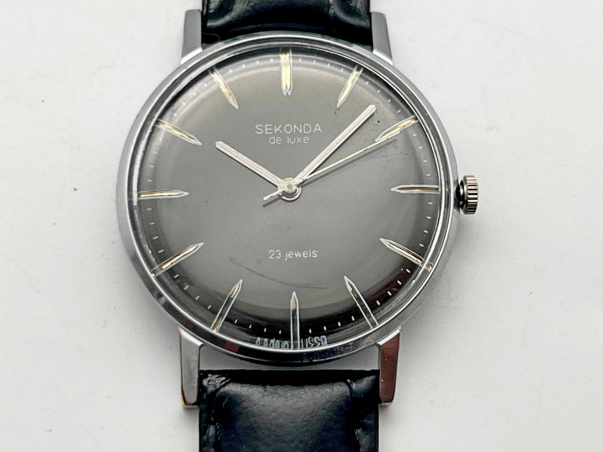 Vintage Seconda De Lux Ultraslim Soviet Mechanical Watch LUCH 2209 | Gilding  Wristwatch USSR Watch