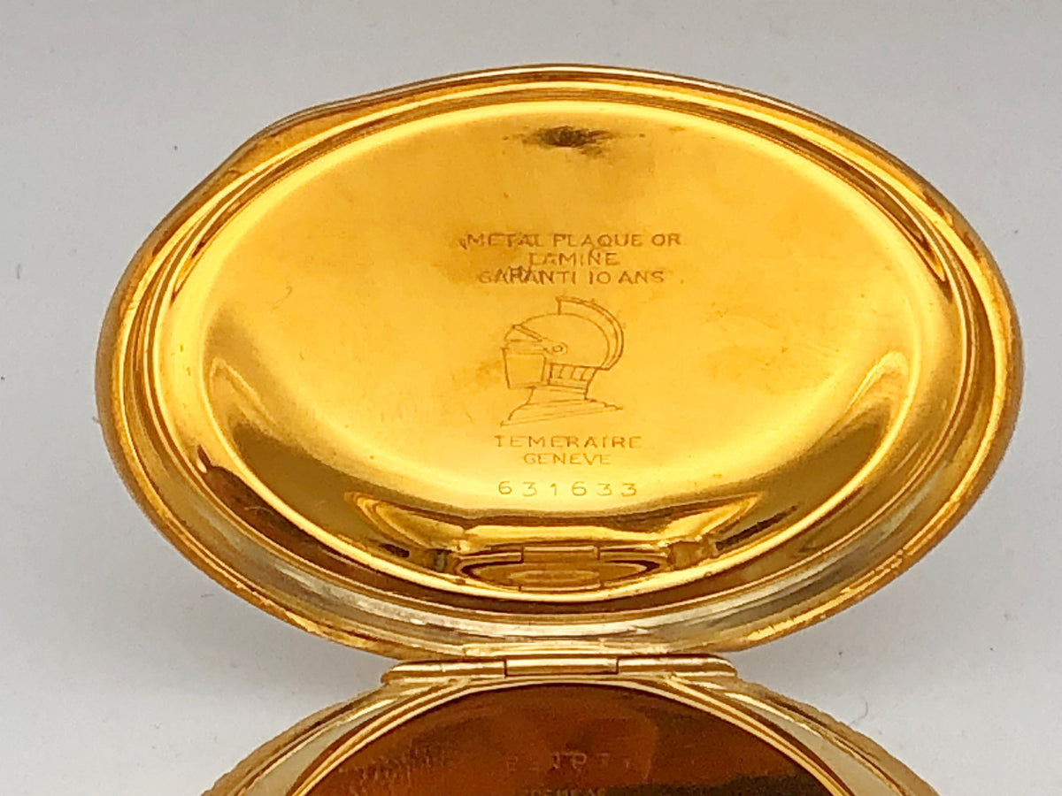 Antique Tegra Chronometre Swiss Pocket Watch | Gold Plated Mechanical Watch