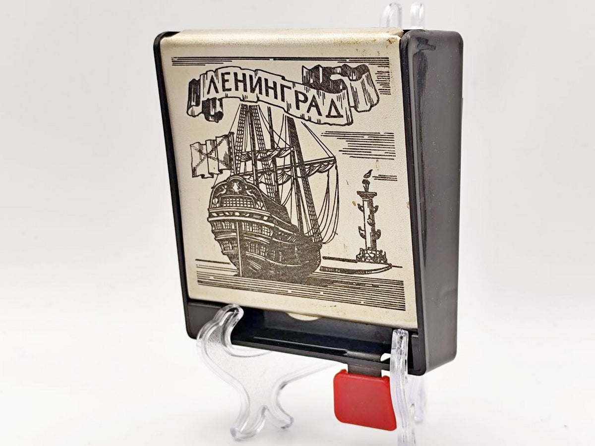 Cigarette Case Leningrad Vintage Soviet | Ship Rostral Column Tobacciana USSR