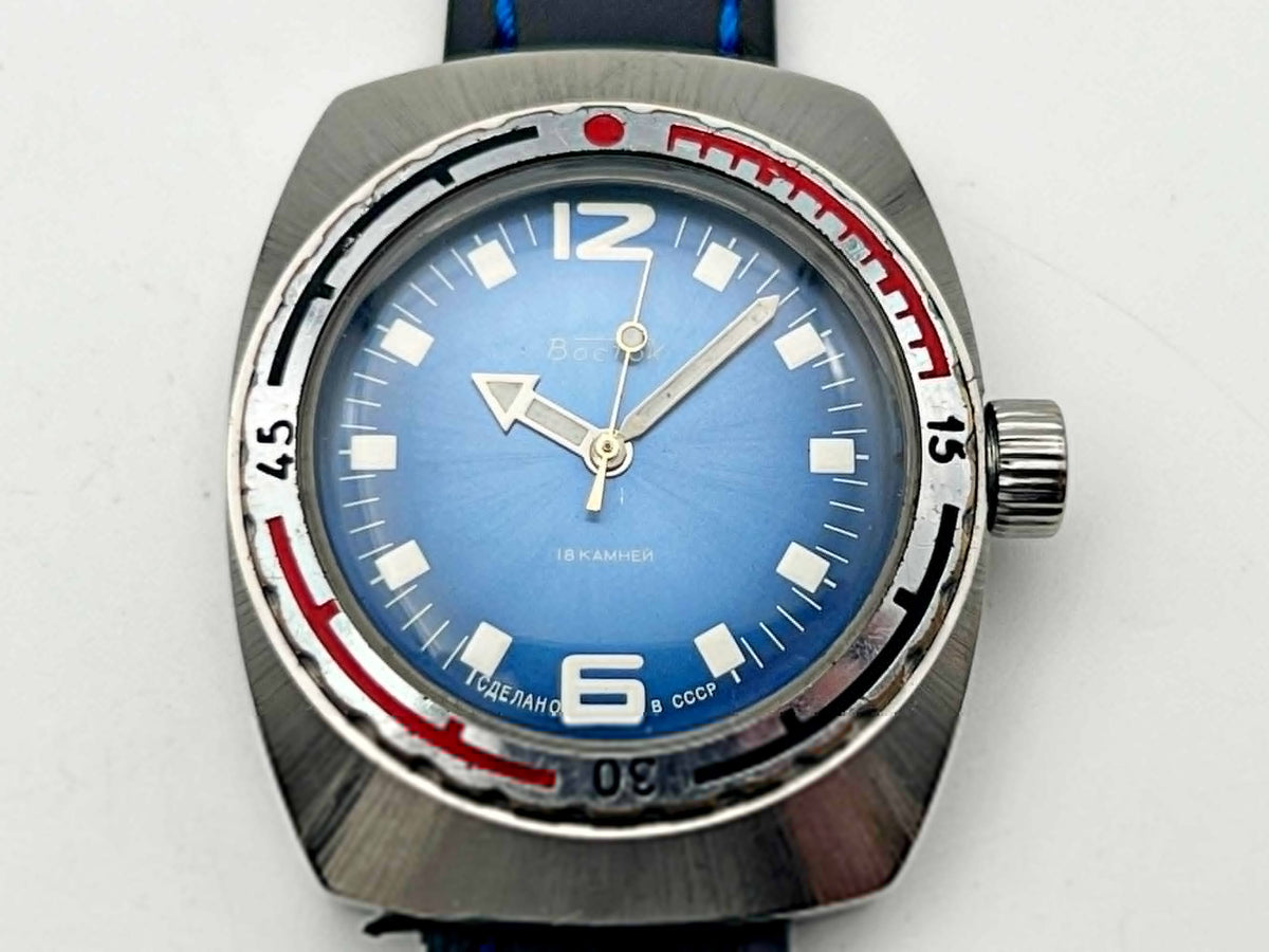 Vintage WOSTOK 2209 Barrel Amphibian Soviet Mechanical Watch | Vostok USSR Watch