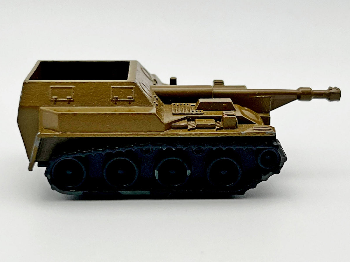 Vintage Soviet SPG Artillery Tank Toy | USSR Diecast Military Collectible