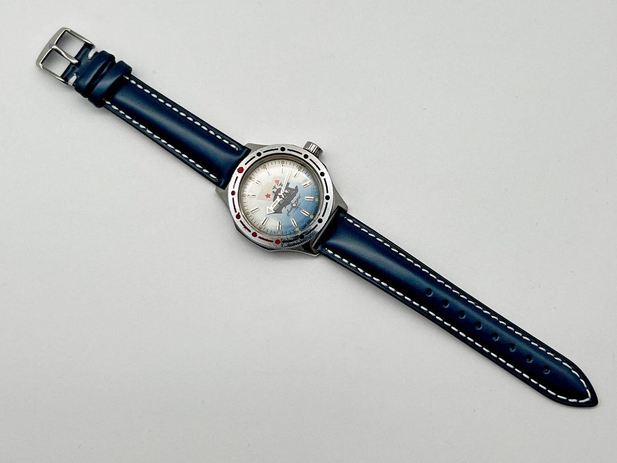 Vintage VOSTOK Amphibian Albatros 2409 Soviet Mechanical Watch WOSTOK | USSR Military Anti-Submarine Ship 17 Jewels 200m Diver Watch