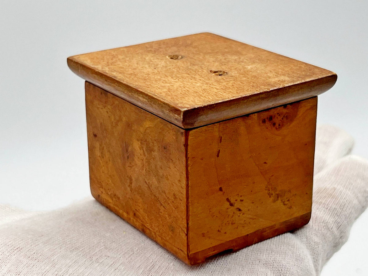Table Matchbox Holder Karelian Birch Vintage Soviet |  Wood Match Box Stand USSR