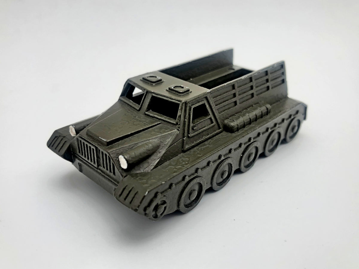 Vintage Soviet Halftrack Armored Vehicle Toy | USSR Diecast Military Collectible
