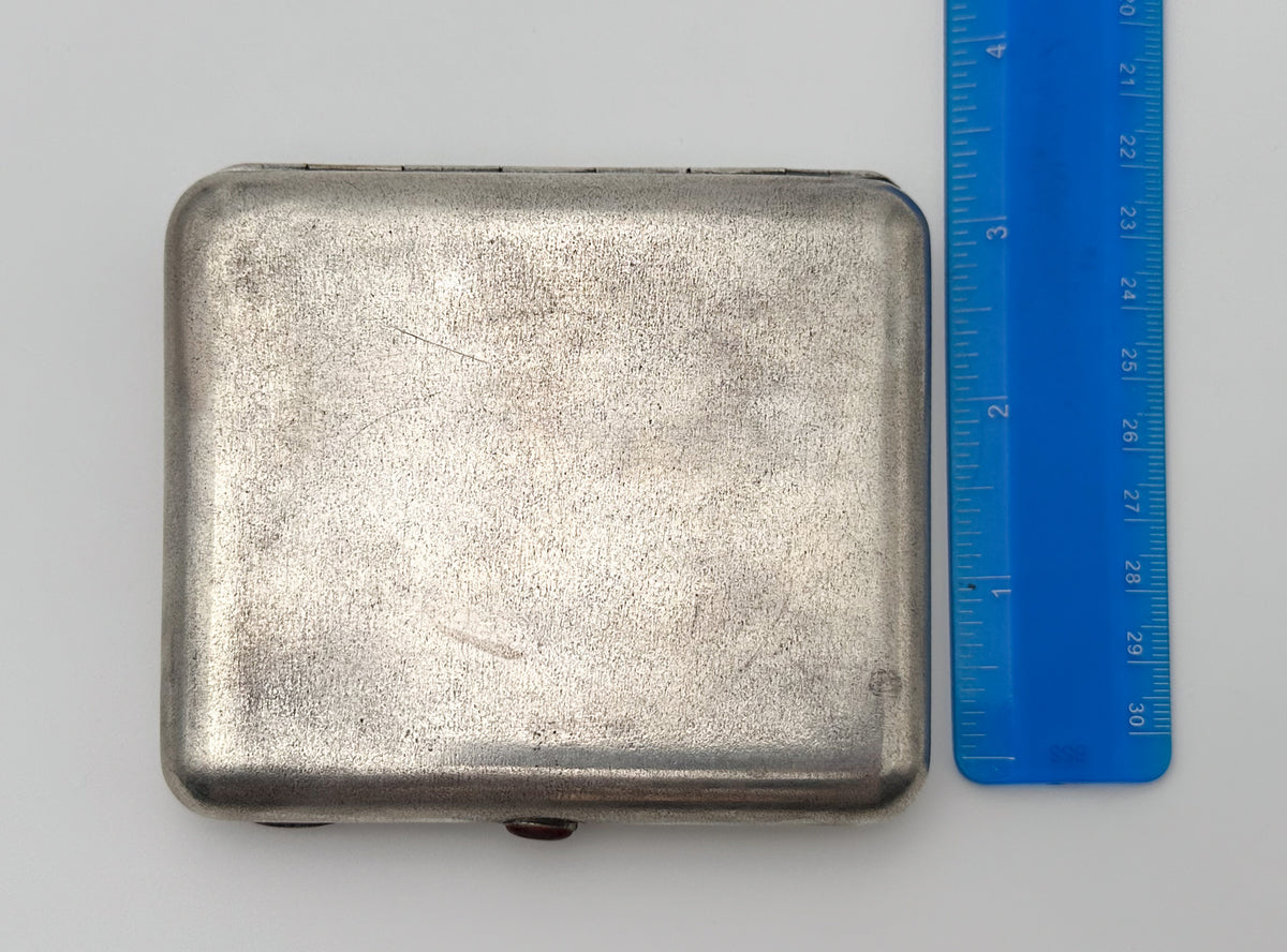 Cigarette Case Hunters at Rest Vintage Soviet | Artel Pobeda Moscow Melchior Tobacciana Perov USSR