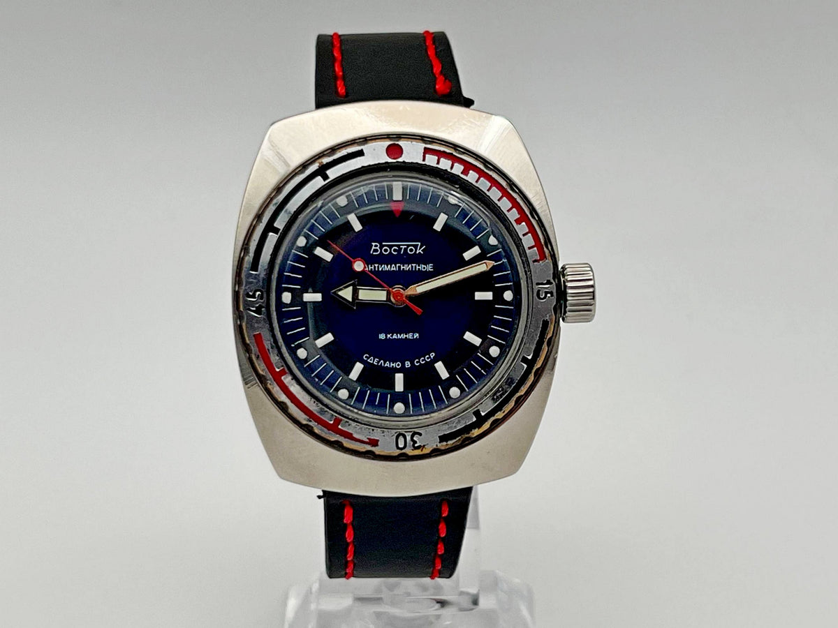 Vintage WOSTOK 2209 Barrel Amphibian Soviet Mechanical Watch | Vostok USSR Watch
