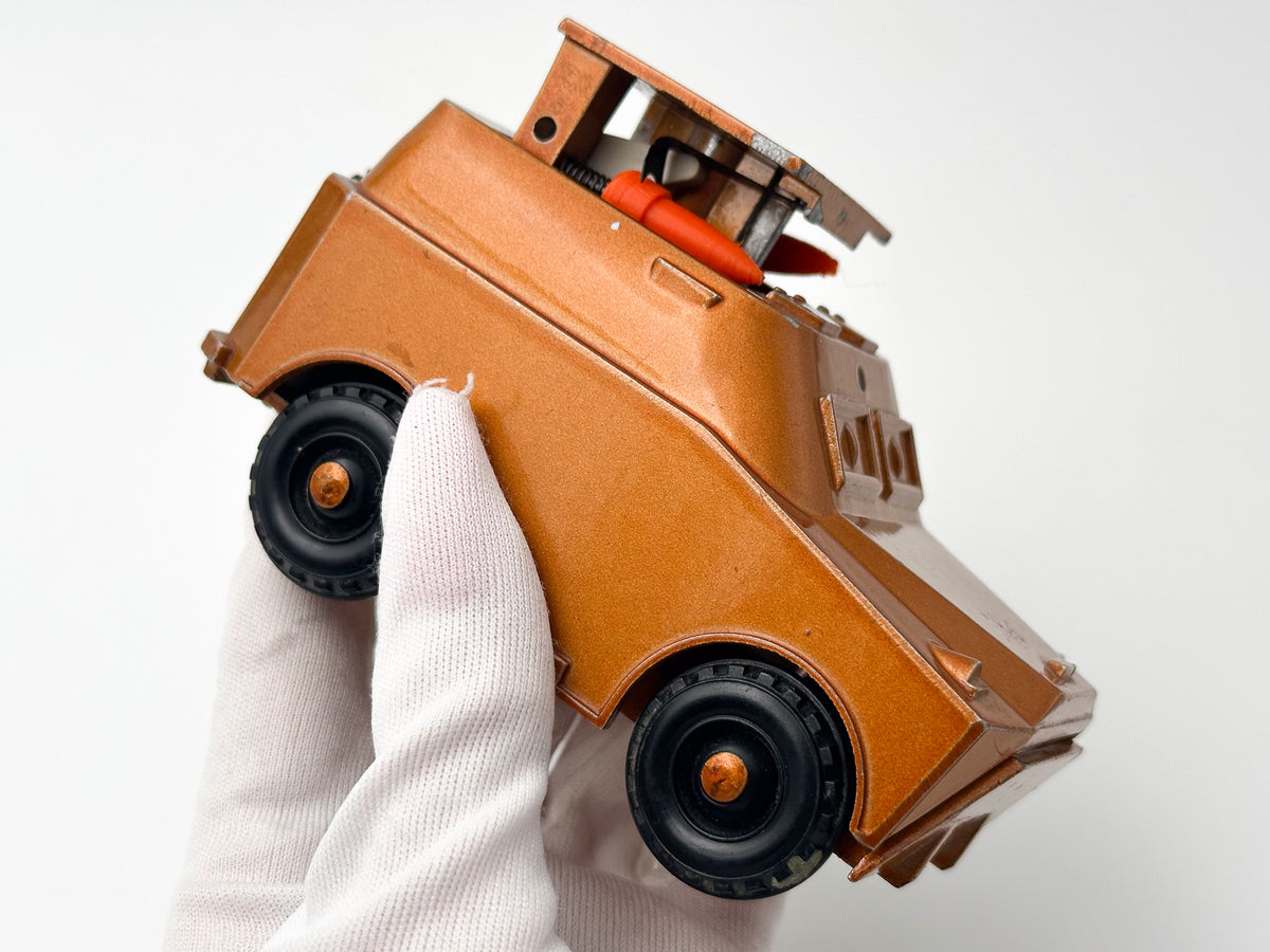 Rare Vintage Soviet Rocket Launcher Armored Car | USSR Diecast Military Toy with 2 Firing Missiles