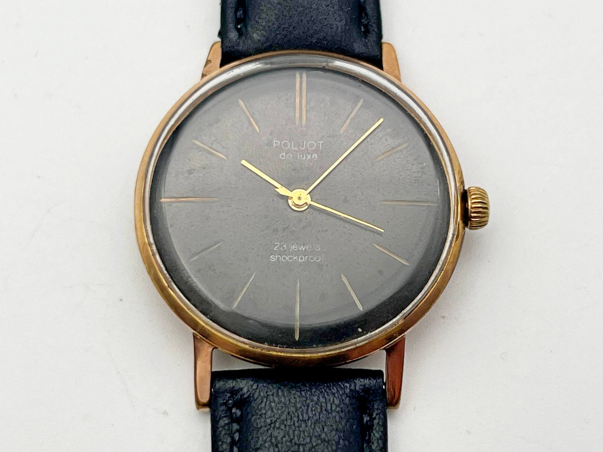 Vintage POLJOT 2209 De Luxe Ultraslim AU20 Soviet Mechanical Watch | Gilding  Wristwatch USSR Watch