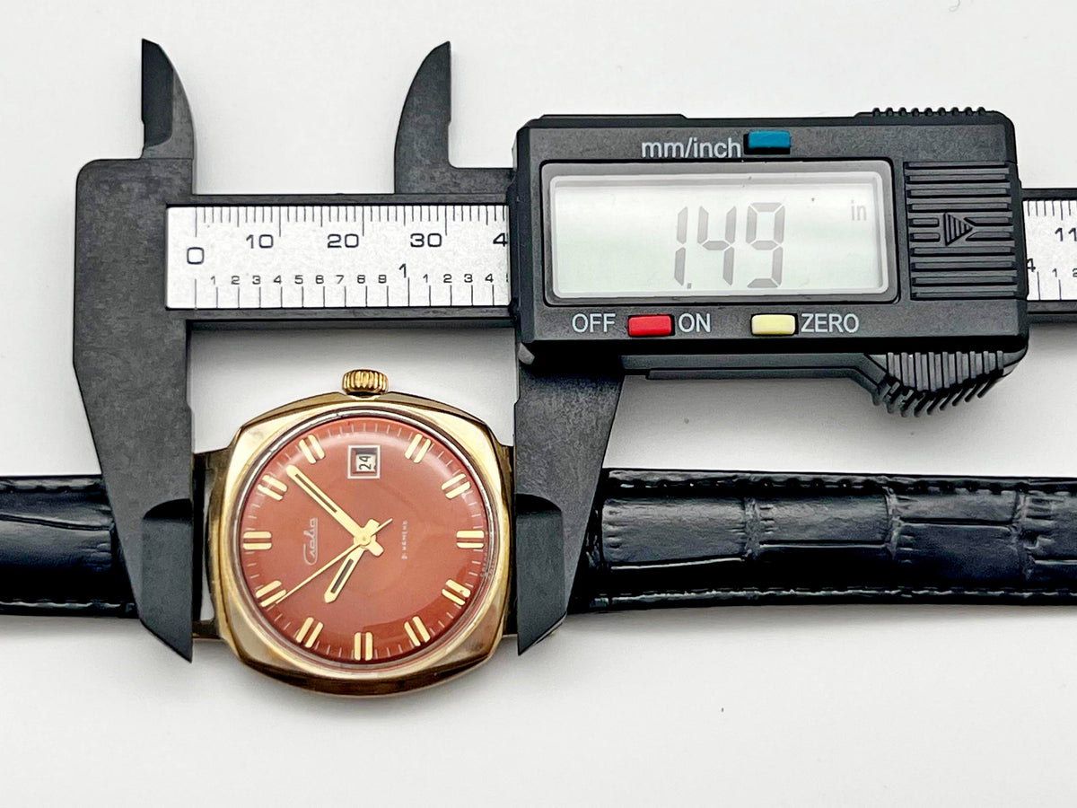 Vintage SLAVA 2414 AU Soviet Mechanical Watch | Gilding  Wristwatch USSR Watch