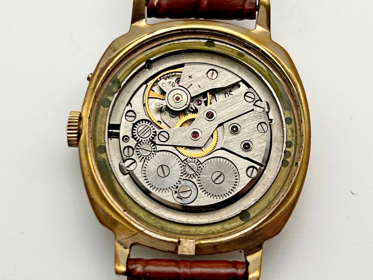 Vintage SLAVA 2428 AU 5 Soviet Mechanical Watch | Gilding  Wristwatch USSR Watch