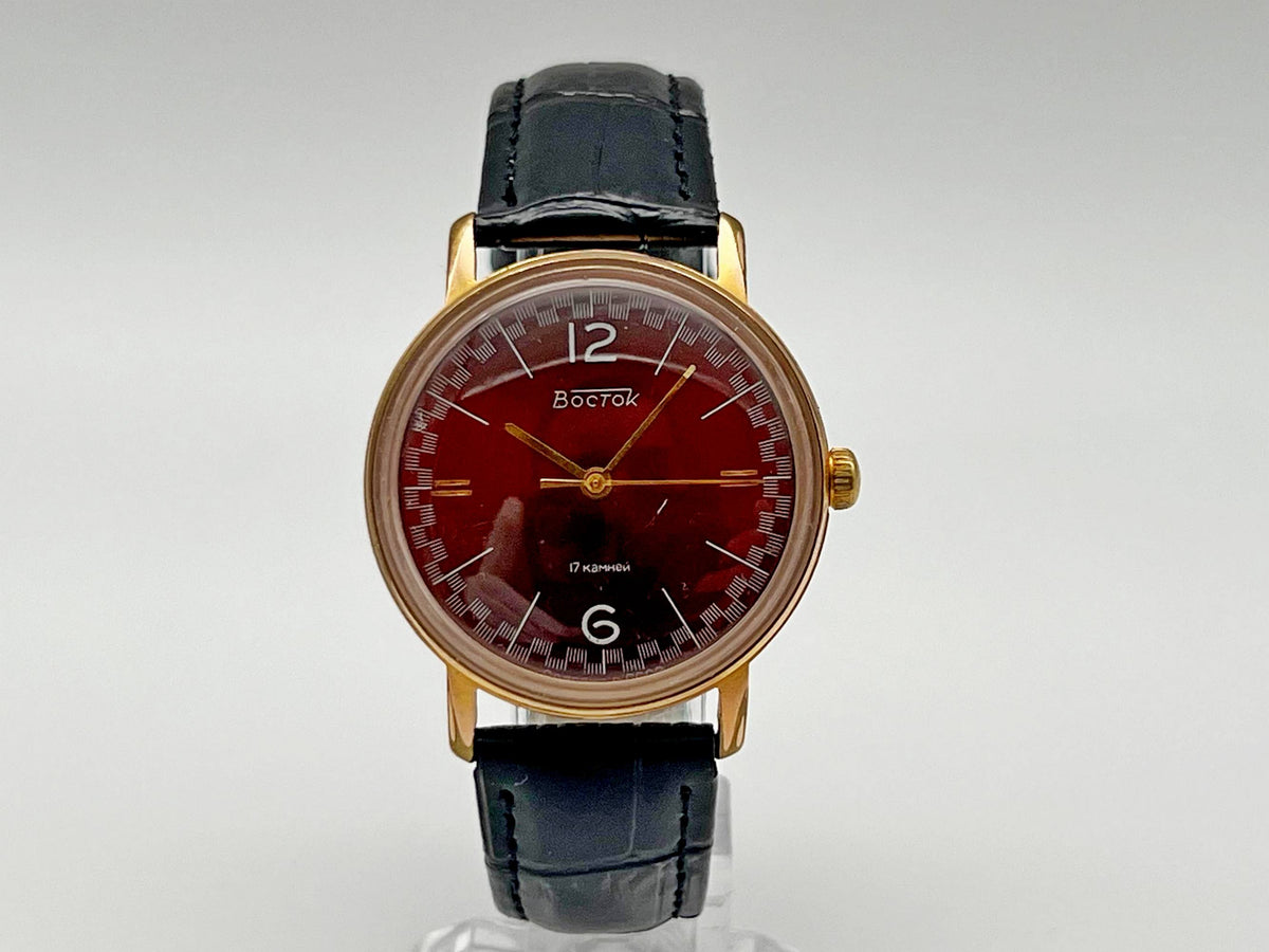 Vintage WOSTOK 2409 AU 20 Gilt Soviet Mechanical Wristwatch | Vostok USSR Watch