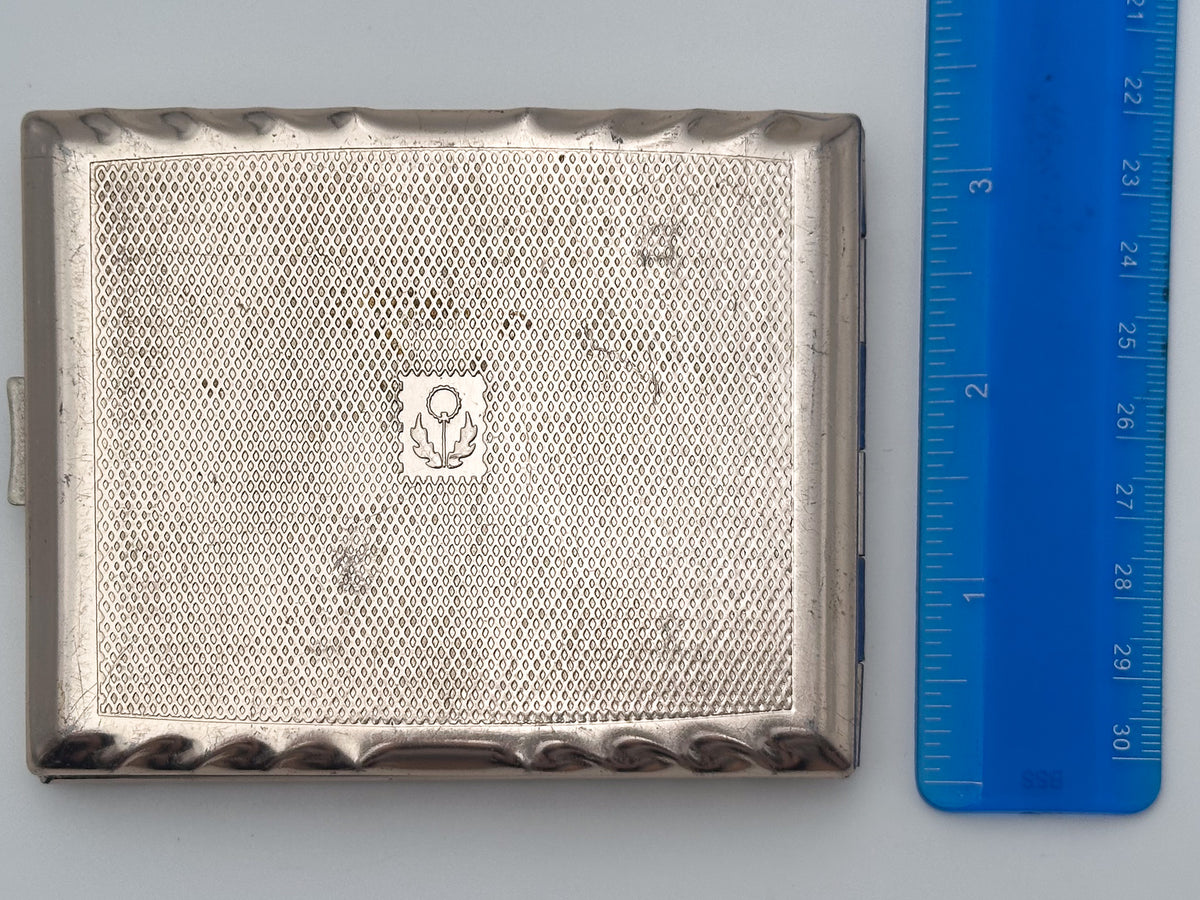 Vintage "Golden Ring of Russia" Soviet Cigarette Case | Novosibirsk Semiconductor Factory Dandelion Logo USSR Map Tobacciana