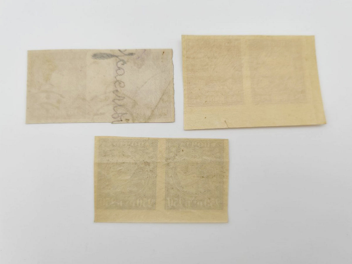 1917–1921 RSFSR Postage Stamps Collection | Vintage Early Soviet Stamp Quarter Block, Pairs & Singles Set of 19 MH